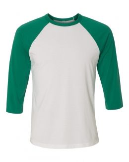 BELLA + CANVAS-Unisex Three-Quarter Sleeve Baseball Tee-3200